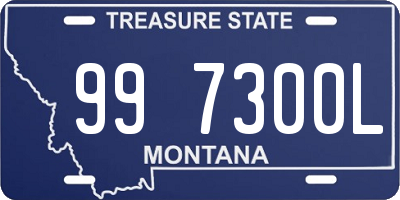 MT license plate 997300L