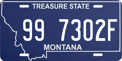 MT license plate 997302F