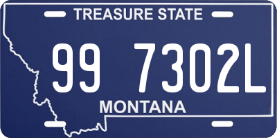 MT license plate 997302L