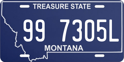 MT license plate 997305L