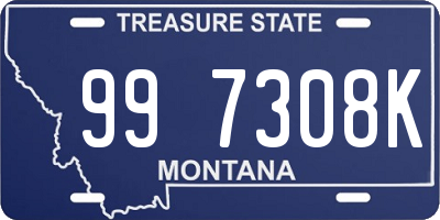 MT license plate 997308K