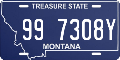 MT license plate 997308Y