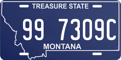 MT license plate 997309C