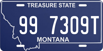 MT license plate 997309T