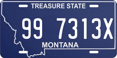 MT license plate 997313X