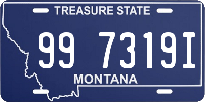 MT license plate 997319I