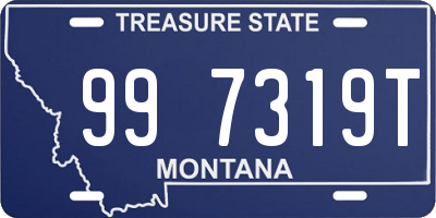 MT license plate 997319T