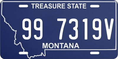 MT license plate 997319V