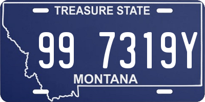 MT license plate 997319Y