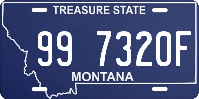 MT license plate 997320F