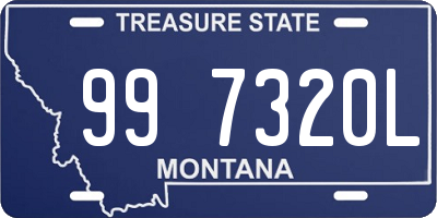 MT license plate 997320L