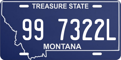 MT license plate 997322L