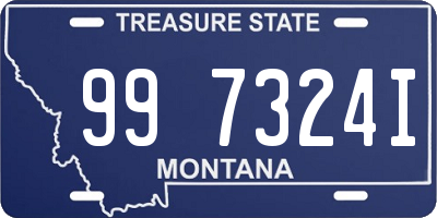 MT license plate 997324I