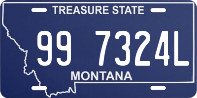 MT license plate 997324L