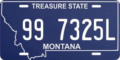 MT license plate 997325L