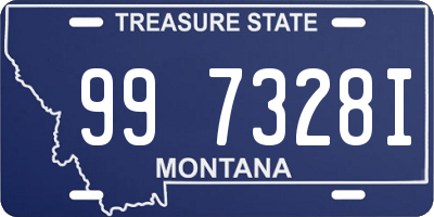 MT license plate 997328I