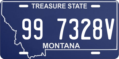 MT license plate 997328V