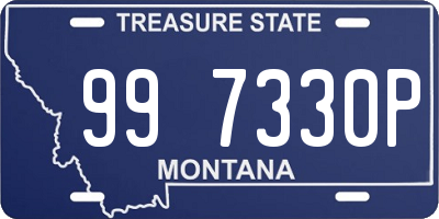 MT license plate 997330P