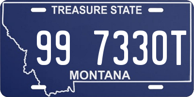 MT license plate 997330T