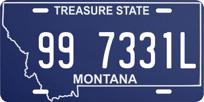 MT license plate 997331L