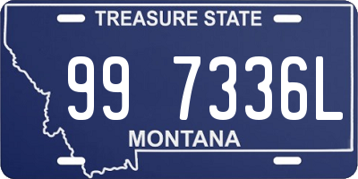 MT license plate 997336L