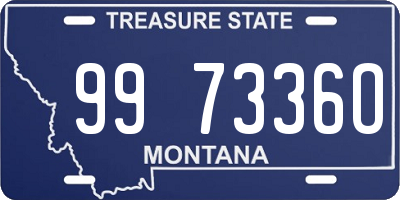 MT license plate 997336O