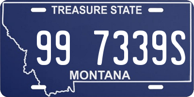 MT license plate 997339S