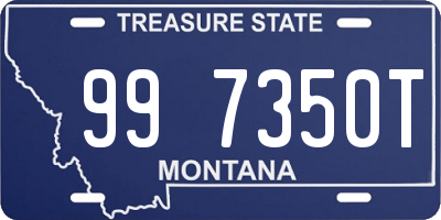 MT license plate 997350T