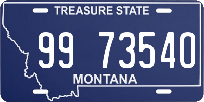 MT license plate 997354O