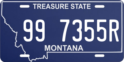 MT license plate 997355R