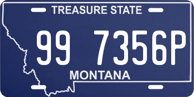 MT license plate 997356P