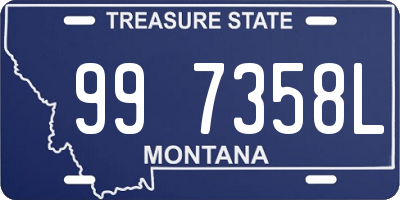 MT license plate 997358L