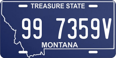 MT license plate 997359V