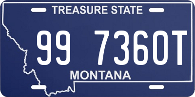 MT license plate 997360T