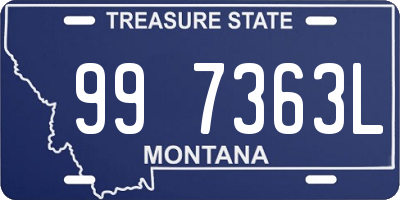 MT license plate 997363L