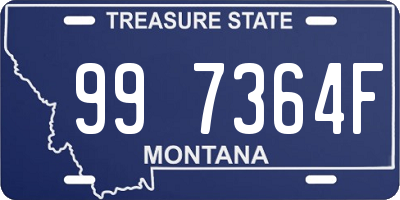 MT license plate 997364F