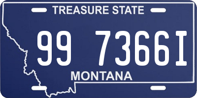 MT license plate 997366I