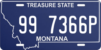 MT license plate 997366P