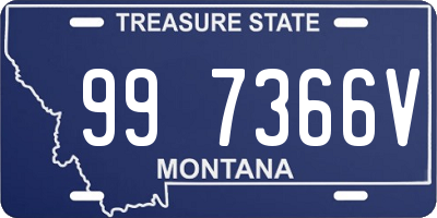 MT license plate 997366V