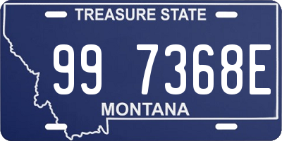 MT license plate 997368E