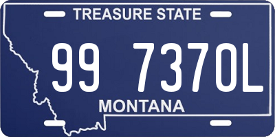 MT license plate 997370L