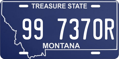 MT license plate 997370R