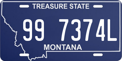 MT license plate 997374L