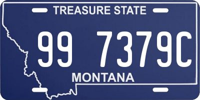 MT license plate 997379C