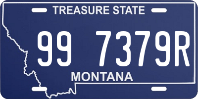 MT license plate 997379R