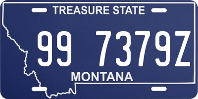 MT license plate 997379Z