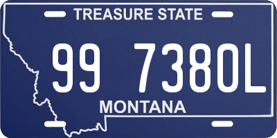 MT license plate 997380L