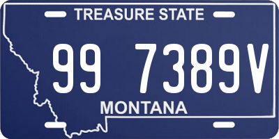 MT license plate 997389V