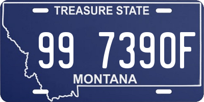 MT license plate 997390F