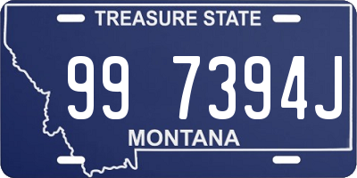 MT license plate 997394J